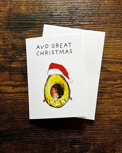 Avo Great Christmas Card | Dearbhail Designs