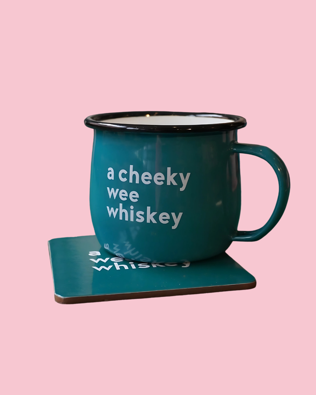 A Cheeky Wee Whiskey Mug & Coaster Set | Born & Bred