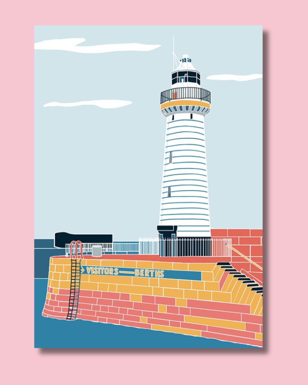 Donaghadee Lighthouse Print | Deborah Hill Design