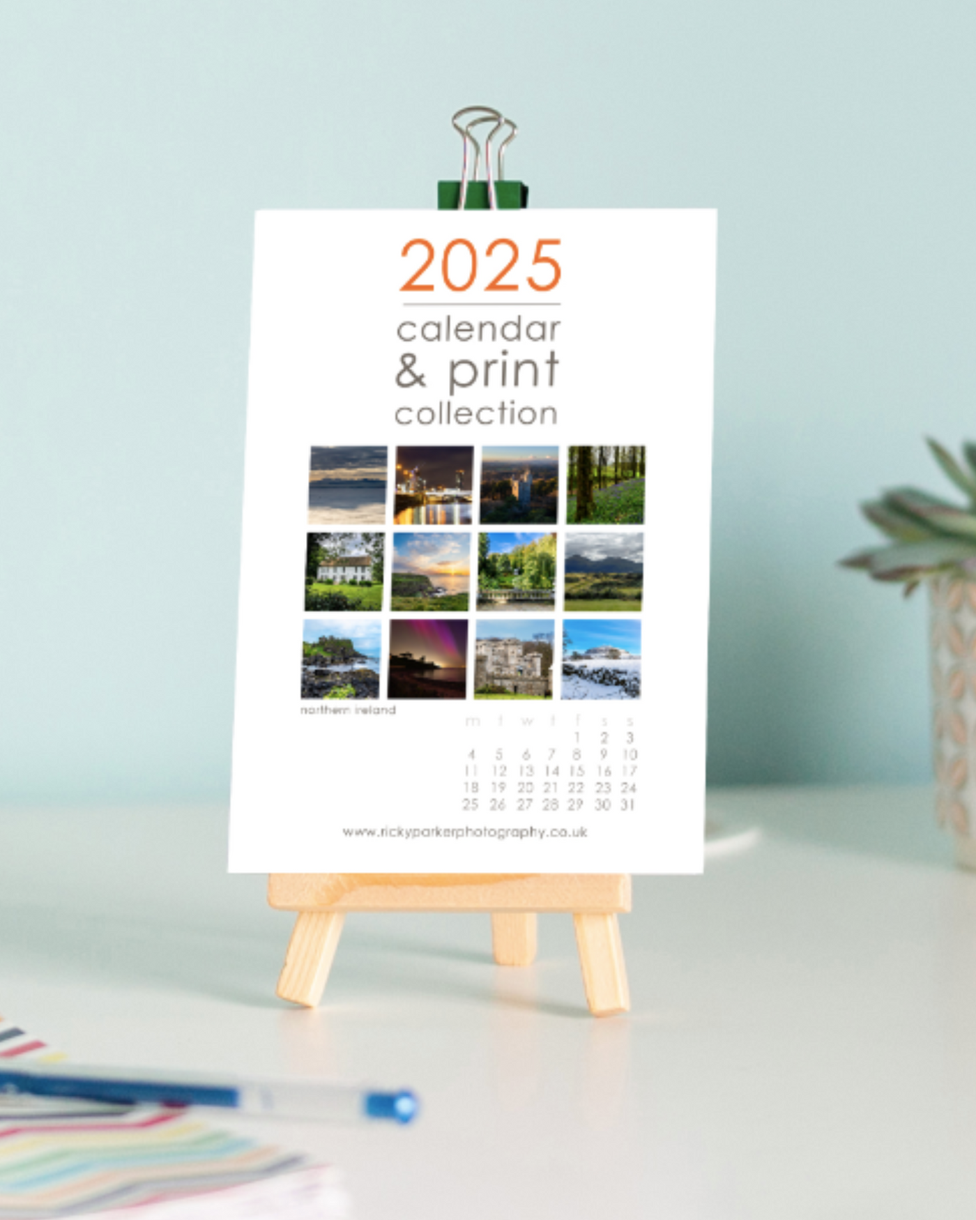 2025 Northern Ireland Calendar | Small | Ricky Parker