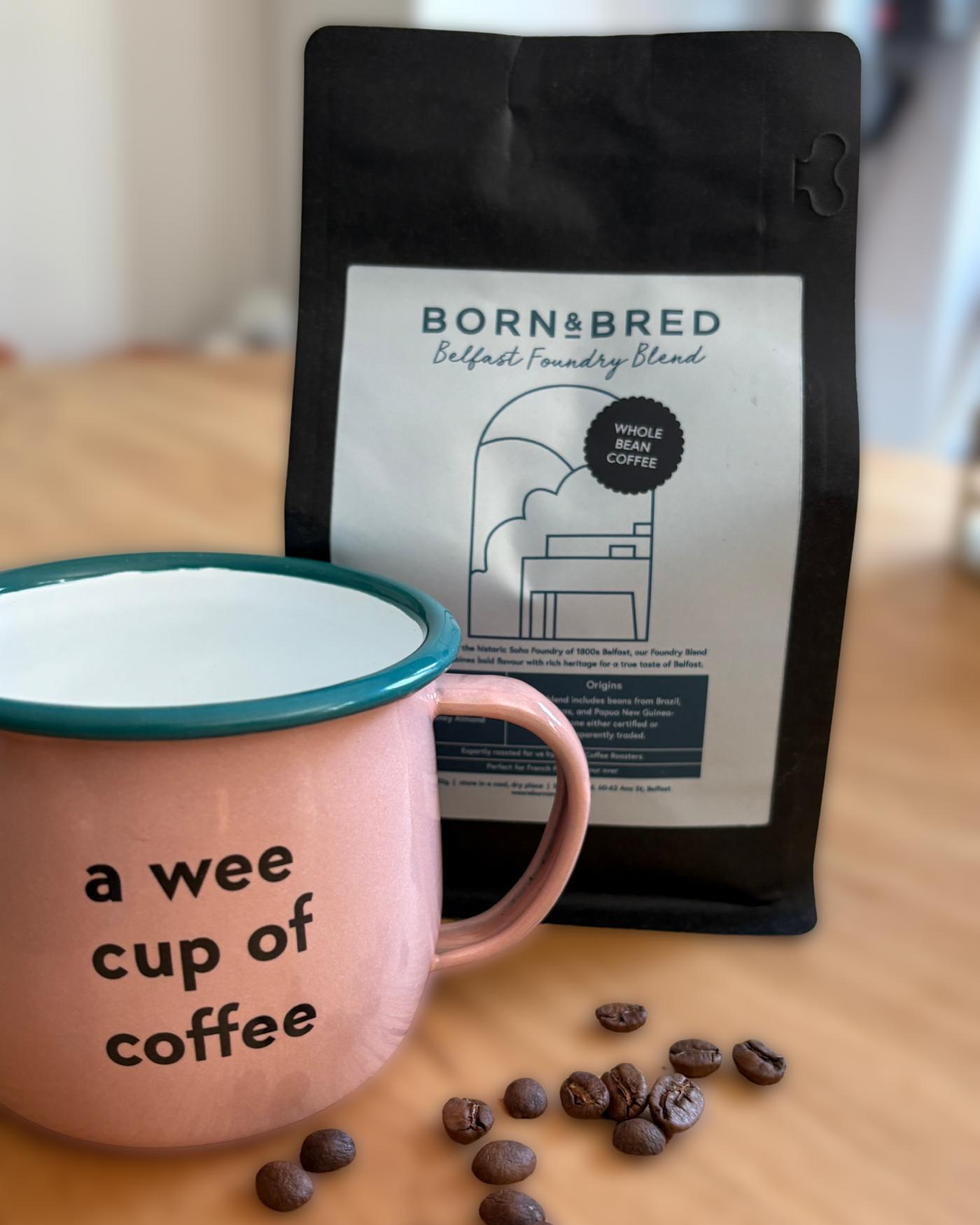 Café de mezcla de fundición