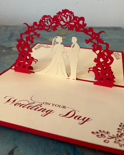 On Your Wedding Day Pop Up Card | Paper Bear
