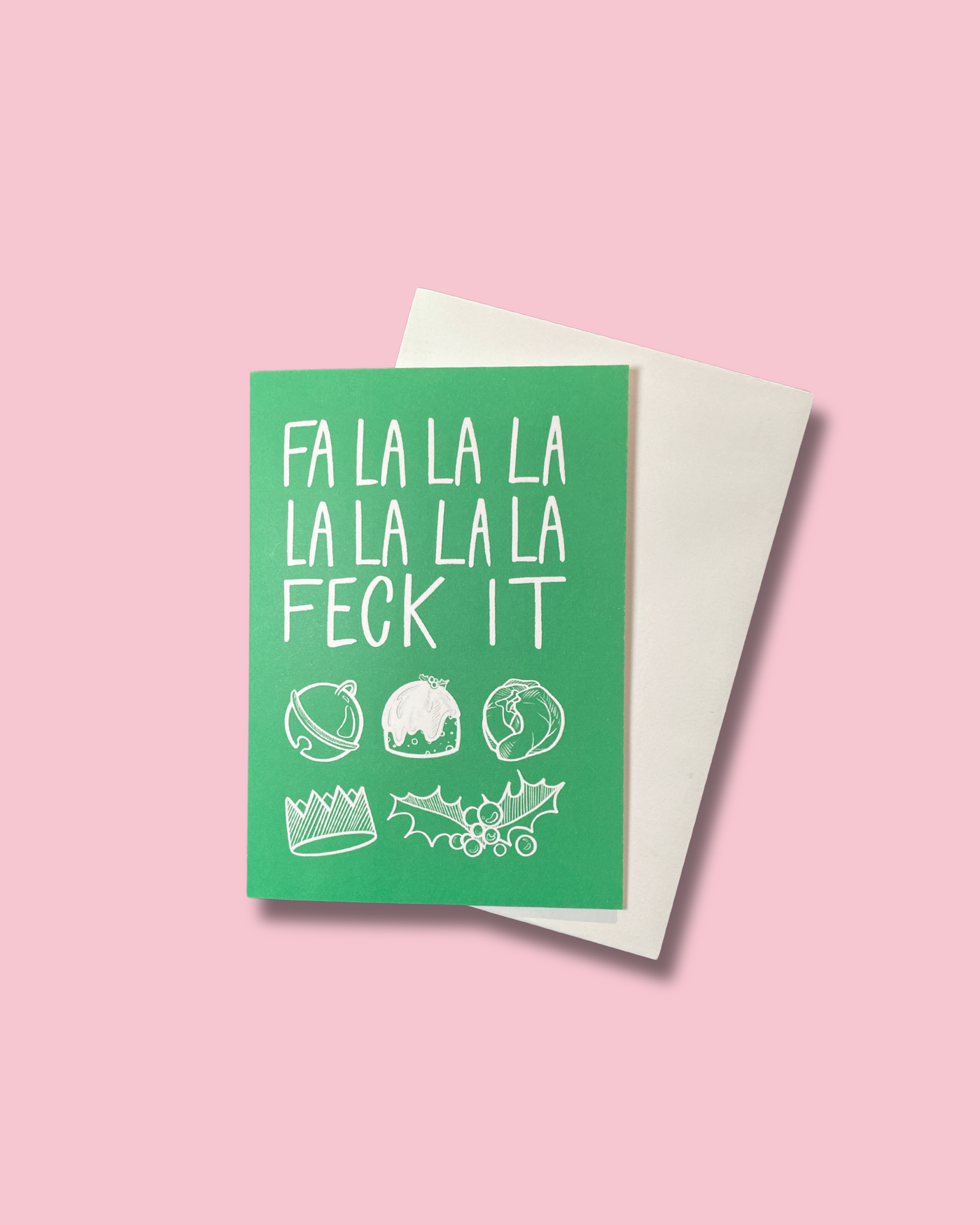 Fa La La Feck It Christmas Card | Leanne McWilliams Illustration