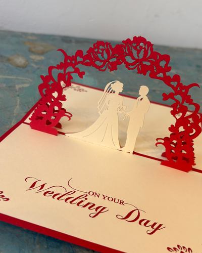 On Your Wedding Day Pop Up Card | Paper Bear