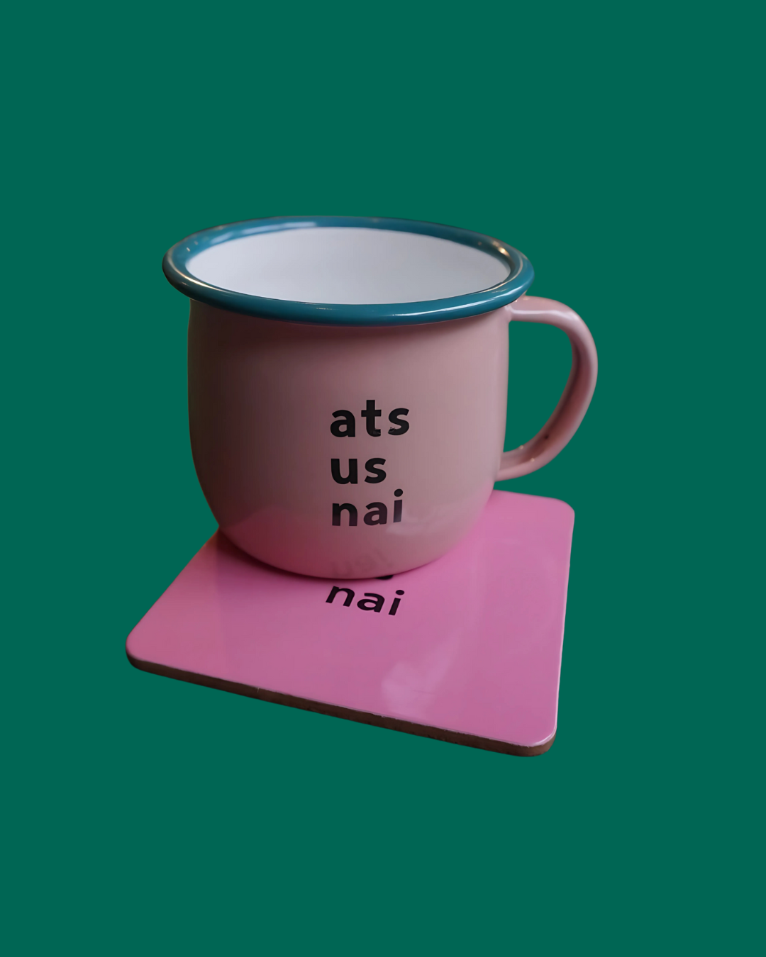 Ats Us Nai Pink Mug & Coaster Set | Born & Bred