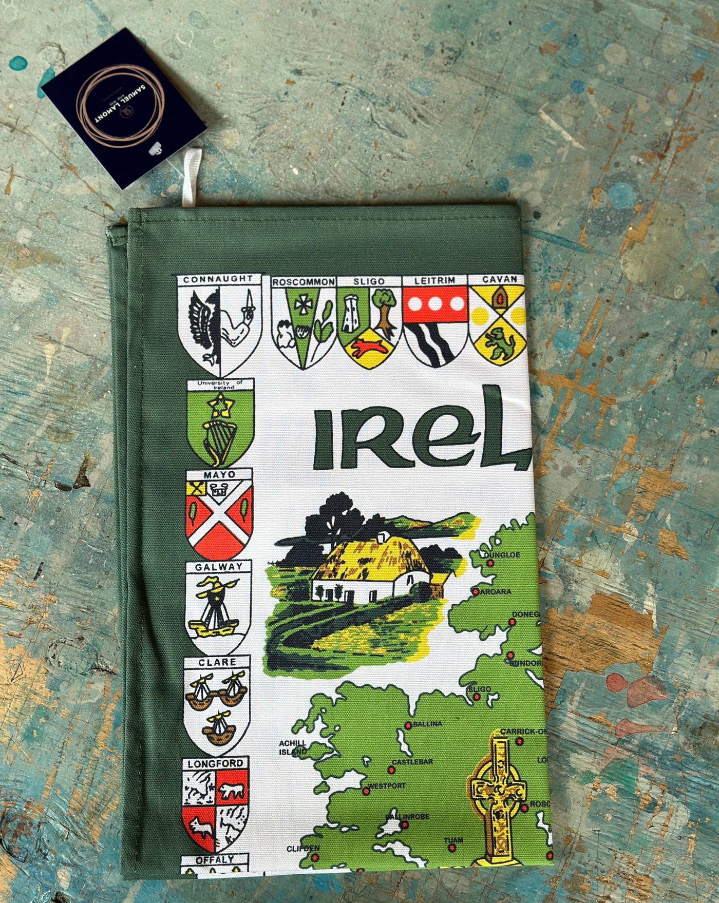 Map of Ireland Tea Towel