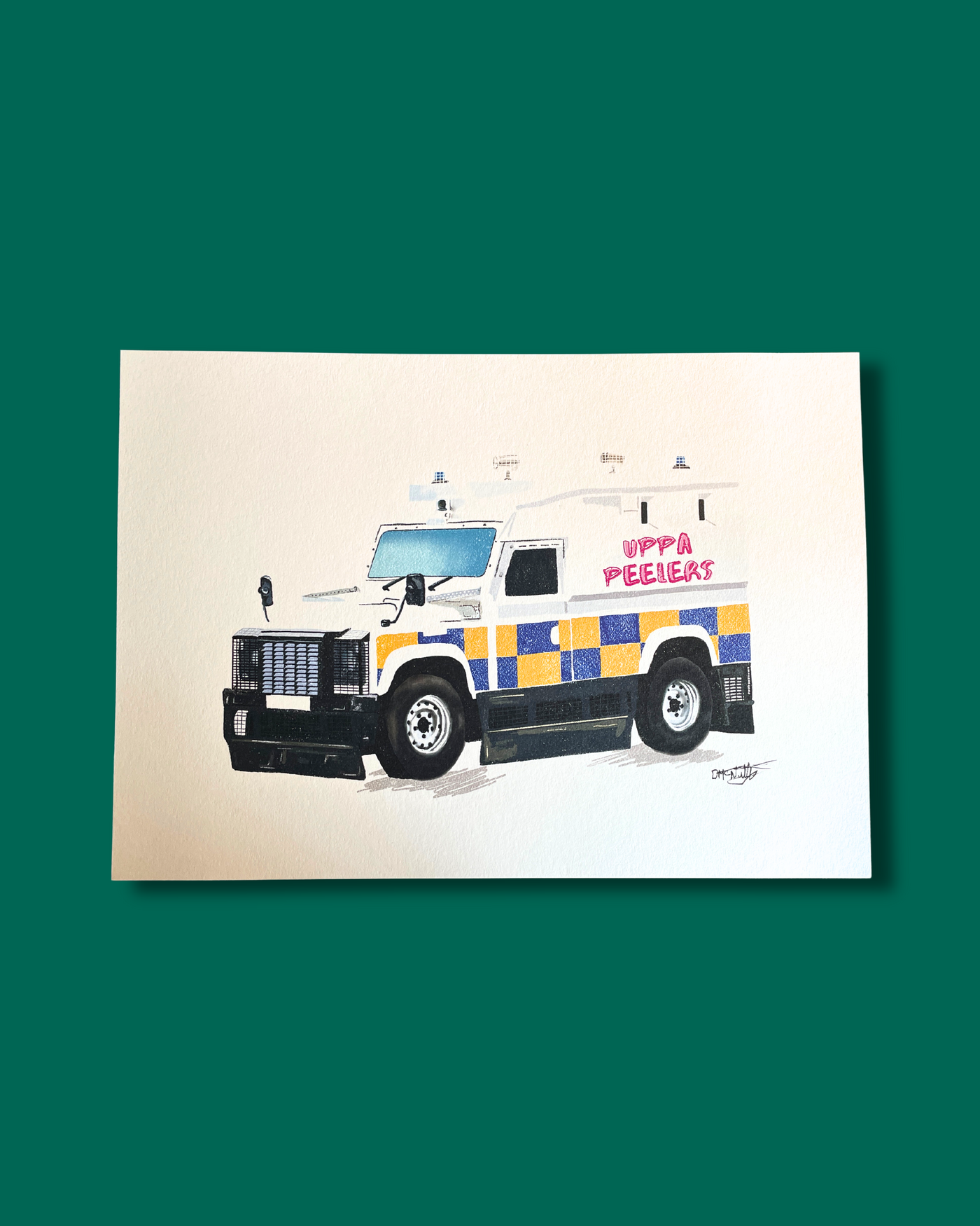 Uppa Peelers | Pussywagon PSNI Print | Dearbhail Designs