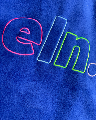 Blue Outline Half Zip | ELN