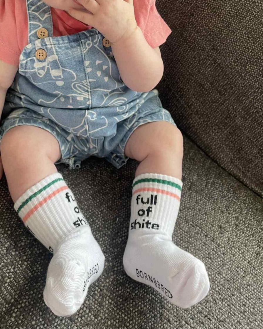 Full Of Shite Baby Socks | Born & Bred