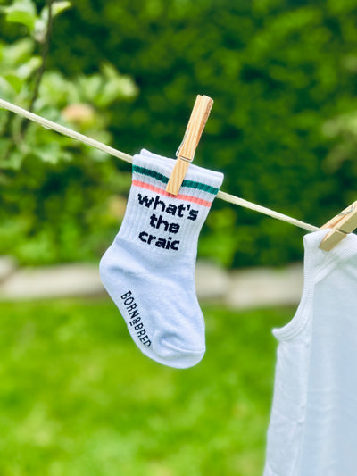 What's The Craic Baby Socks | Born & Bred