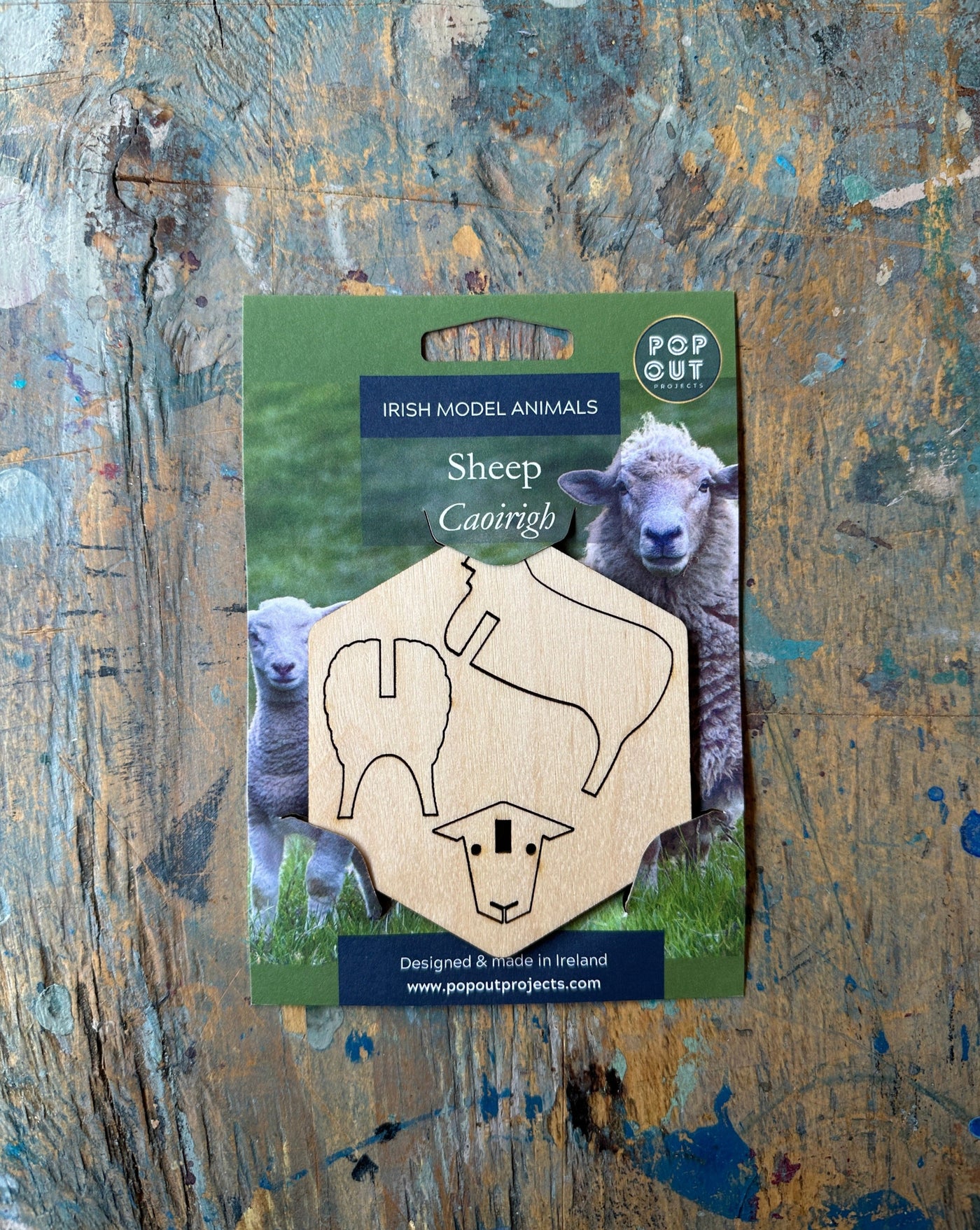 Wooden Sheep Model