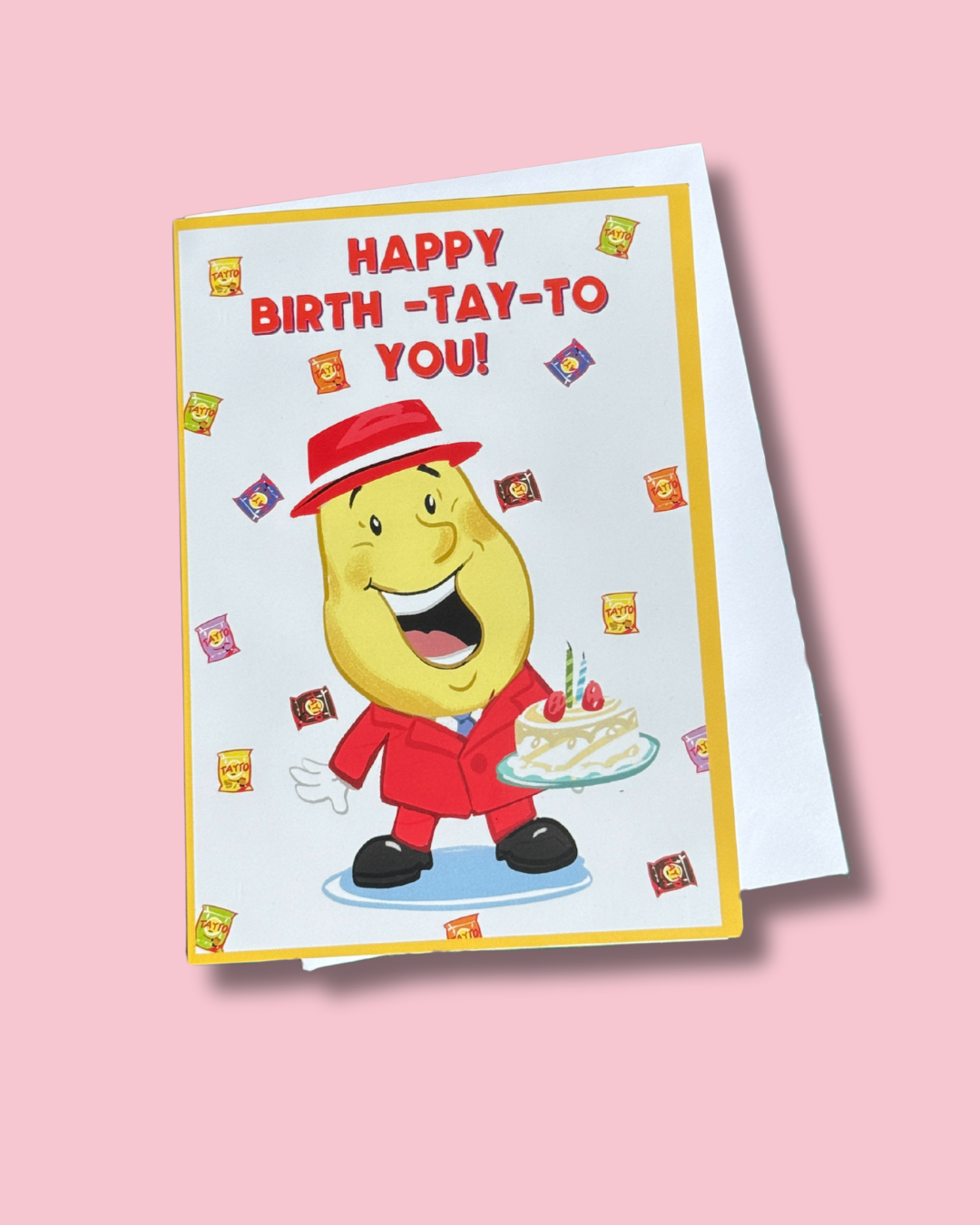 Happy Birth-Tay-To You Tayto Cheese & Onion Birthday Card | Derry Nice Things