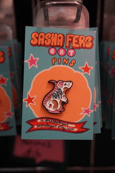 Ya Wee Rat Pin | Sasha Ferg Art