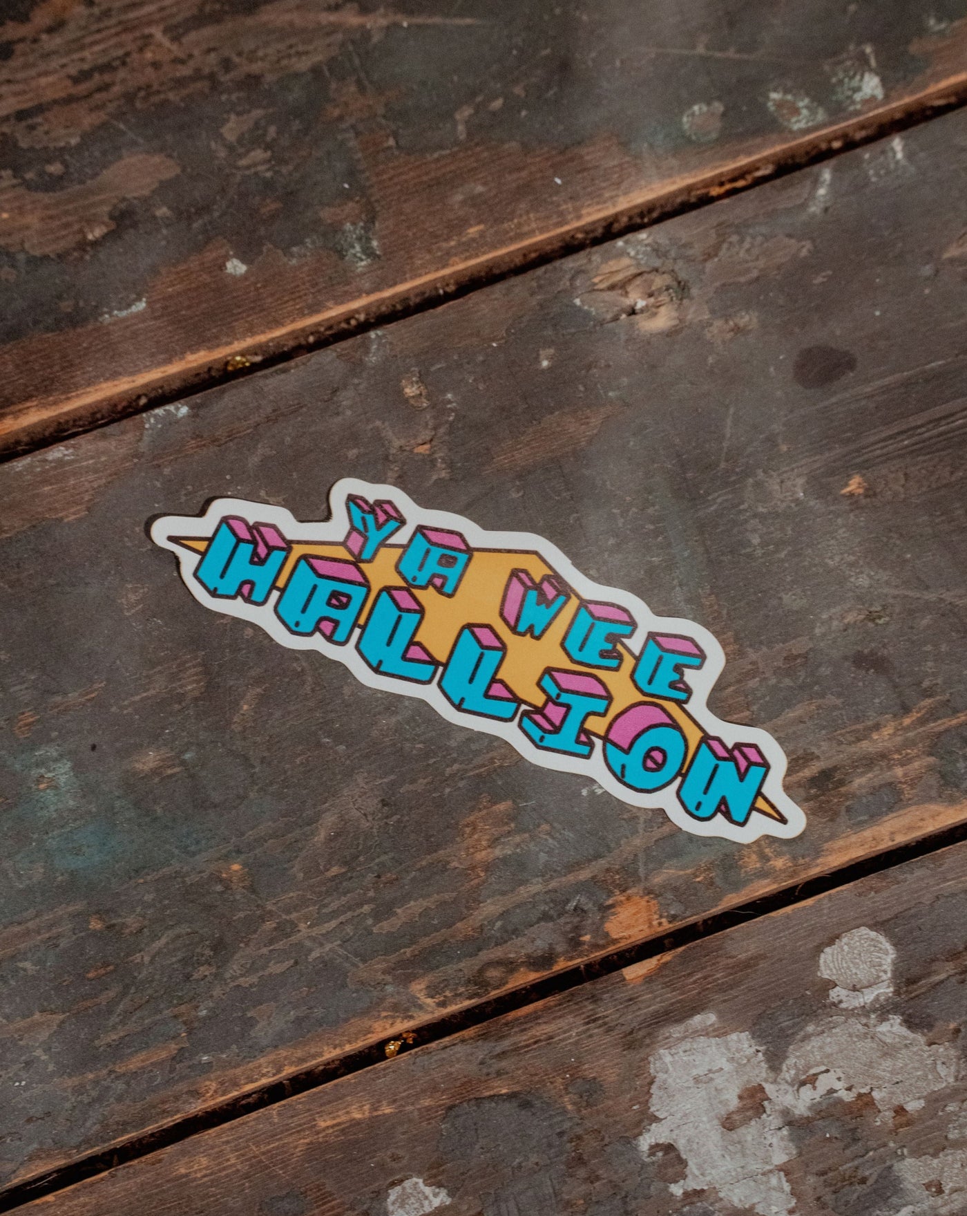 Ya Wee Hallion Sticker | Sasha Ferg Art