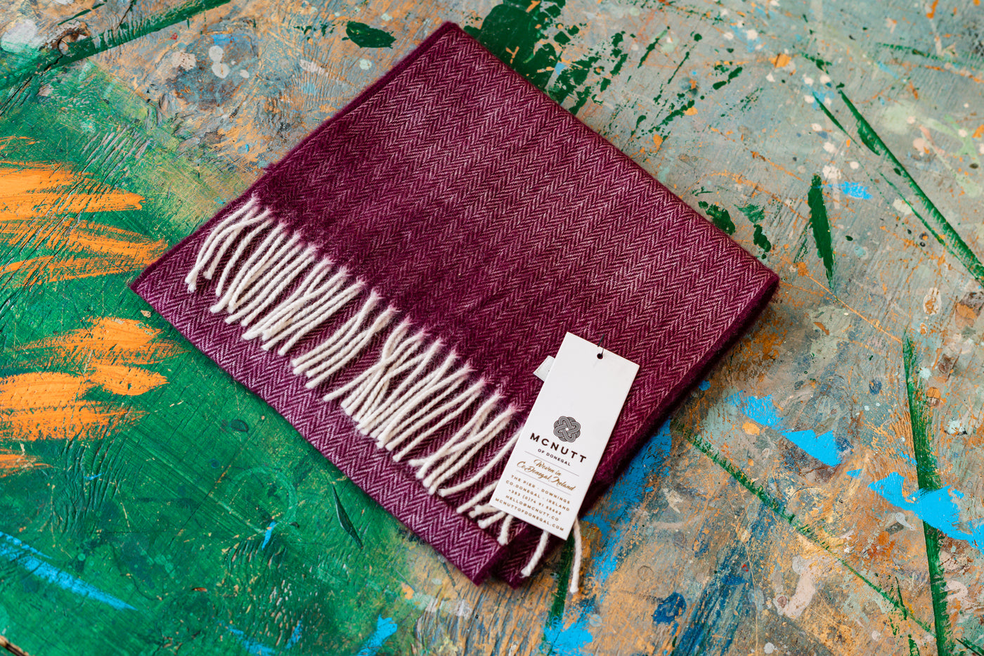 Mulberry Lambswool Scarf | McNutt Of Donegal