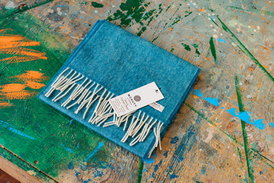 Kingfisher Lambswool Scarf | McNutt Of Donegal