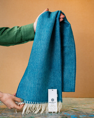 Kingfisher Lambswool Scarf | McNutt Of Donegal