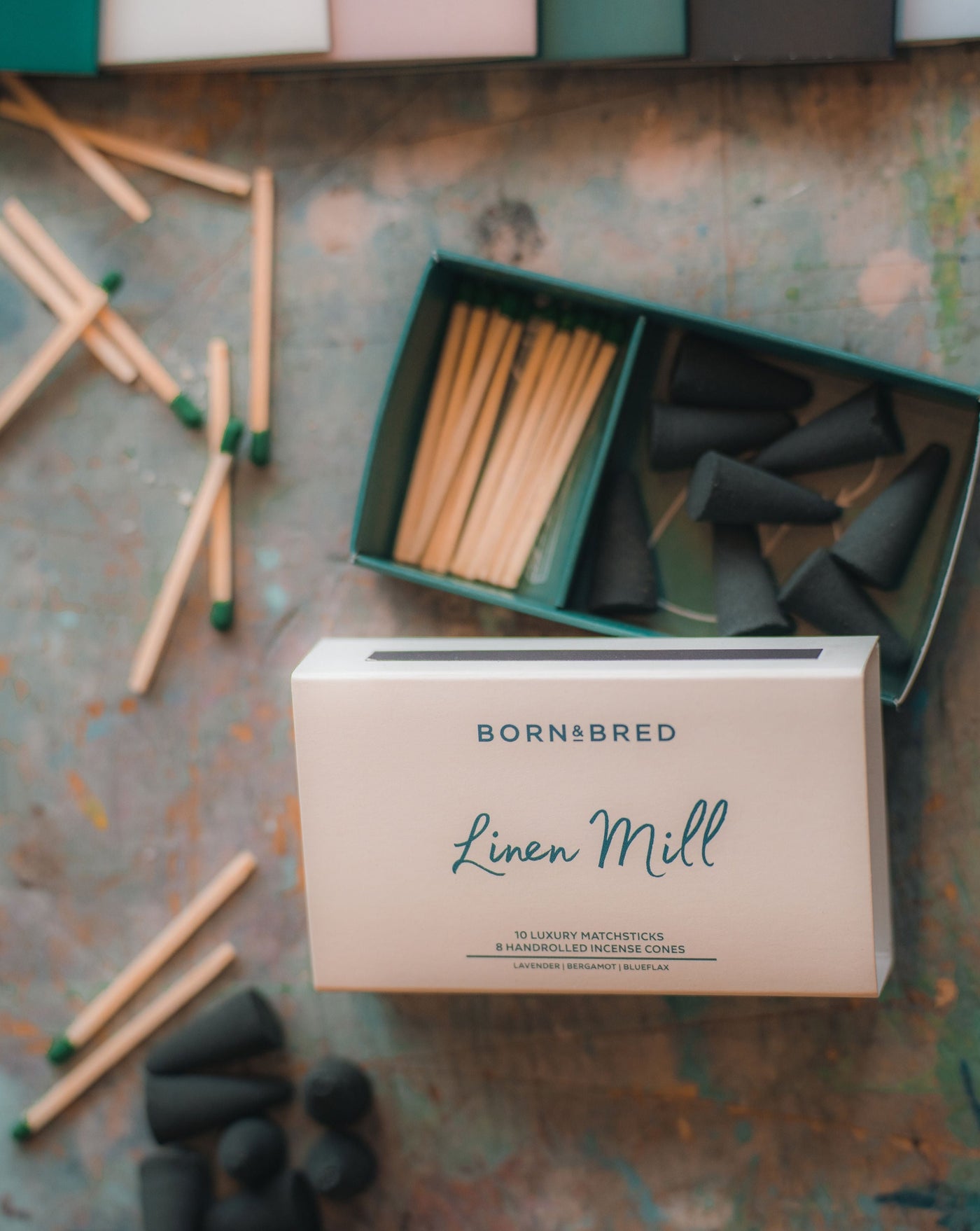 Linen Mill Incense Match Box