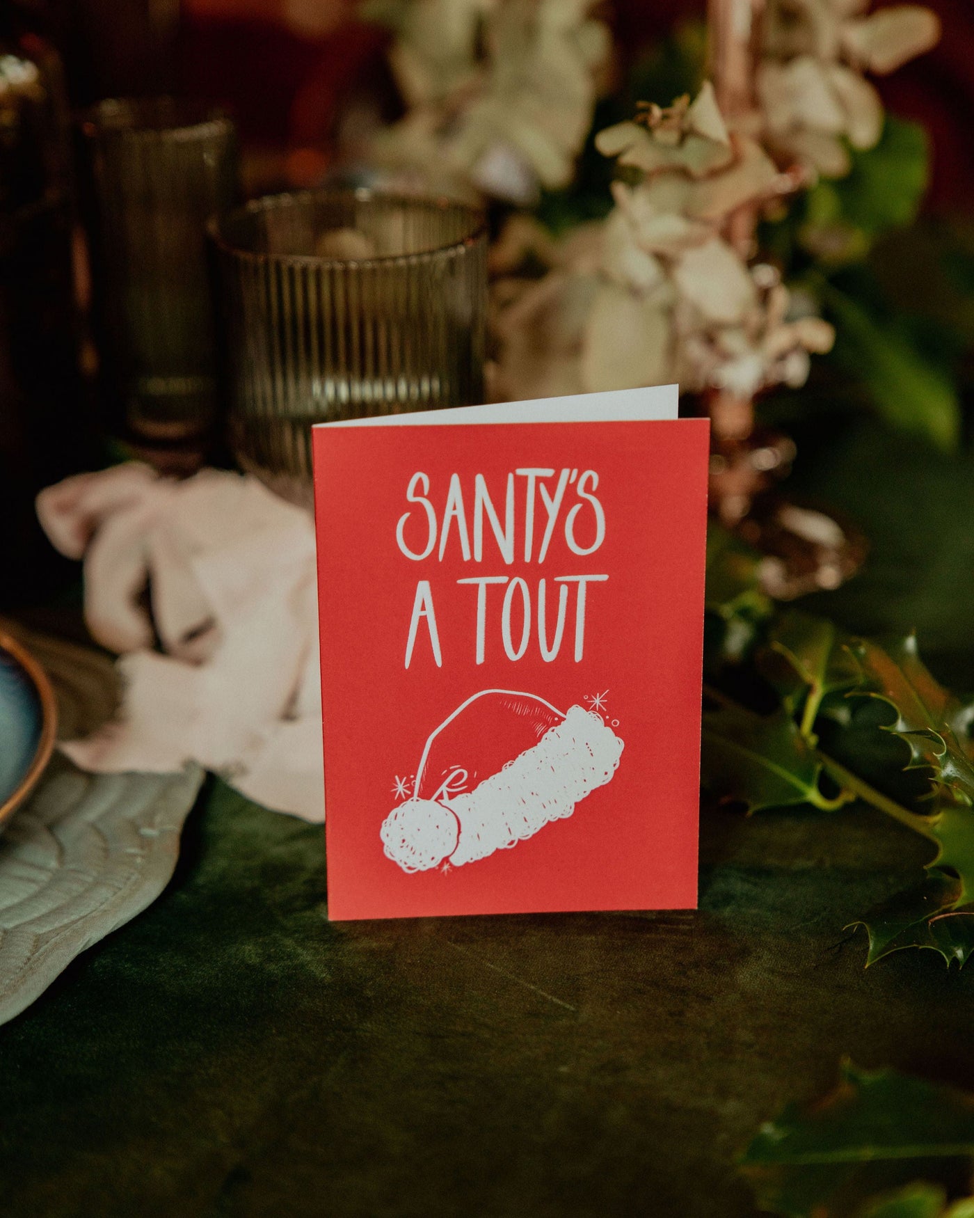 Santy's A Tout Christmas Card | Leanne McWilliams Illustration