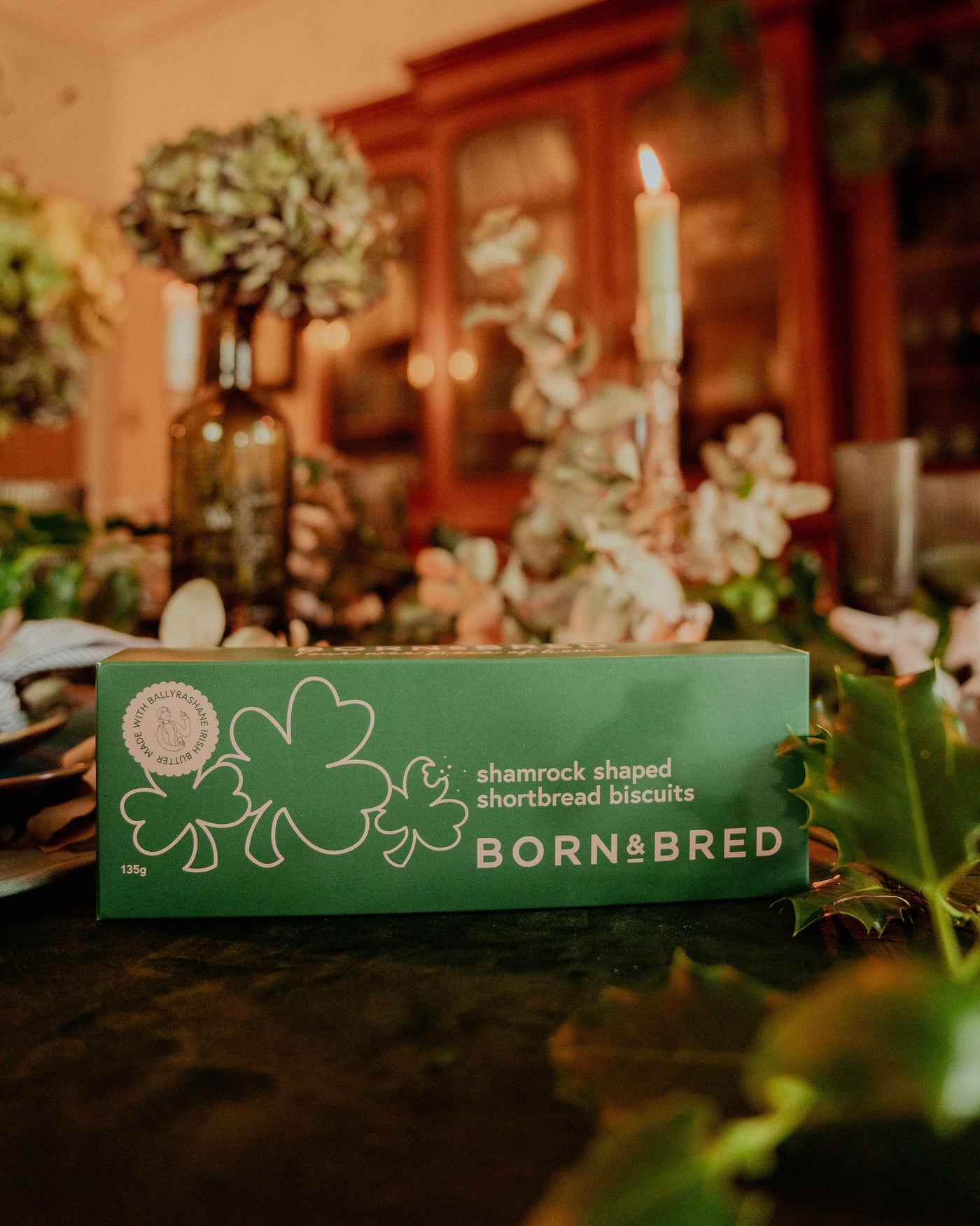 Shamrock Shaped Shortbread Biscuits | Born & Bred