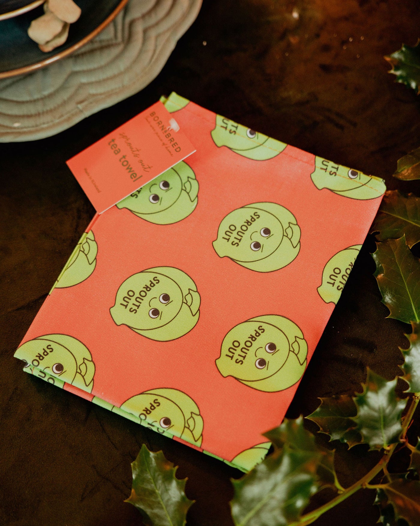 Sprouts Out Tea Towel | Born & Bred