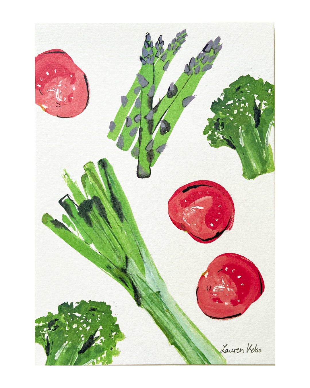 Fresh Vegetables Print | Lauren Kelso Illustrator