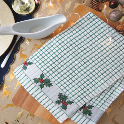 Holly Tea Towel