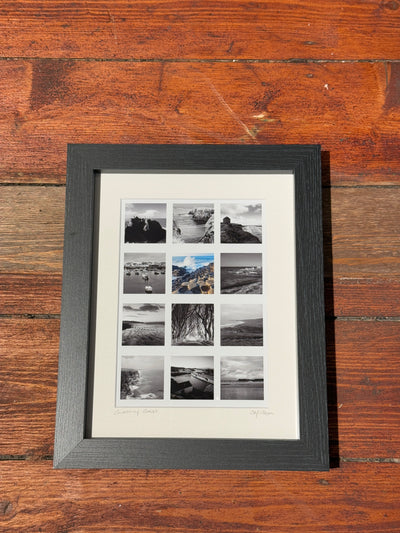 Black & White Causeway Coast Montage Print | Sharon Millar