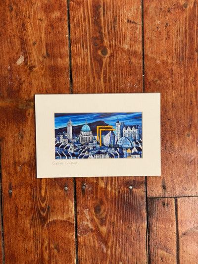 Blue Belfast Cityscape Print | Olive Duffy