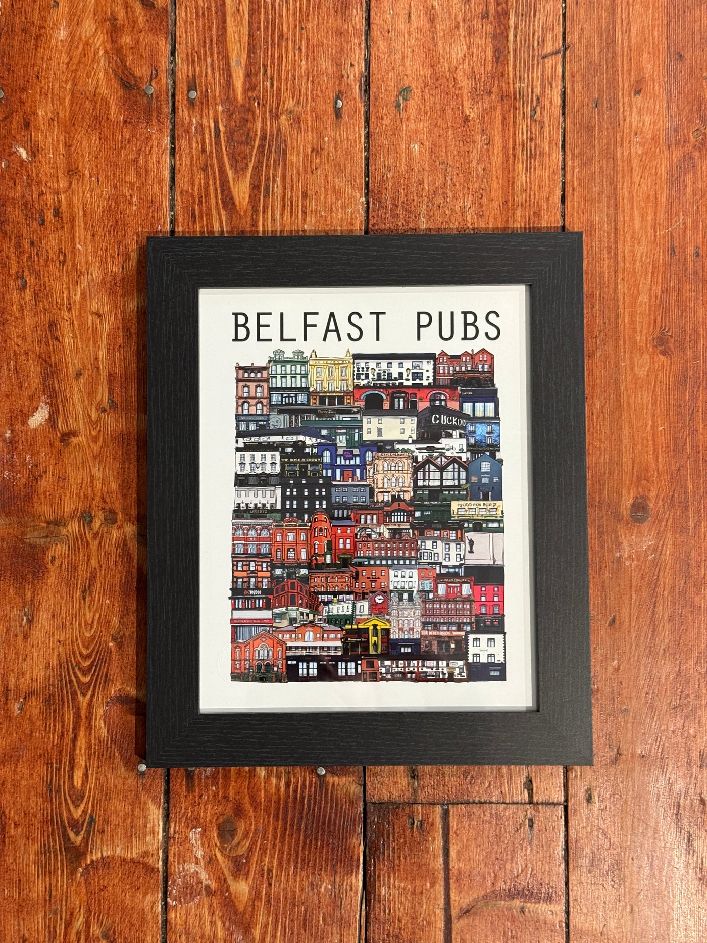 8x10 inch Belfast Pubs Print