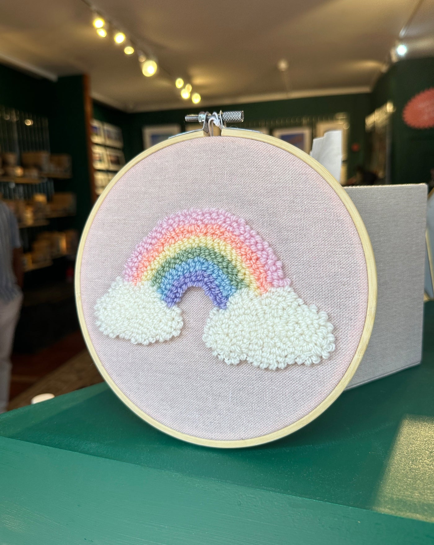 Pastel Rainbow Hoop | Yarn & Punch