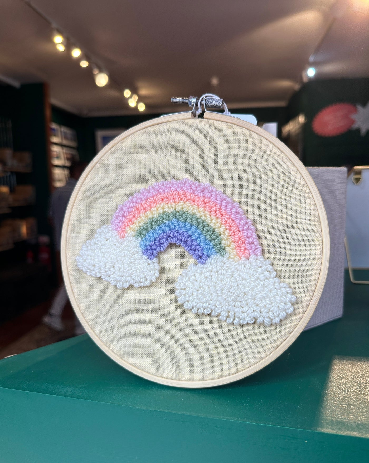 Pastel Rainbow Hoop | Yarn & Punch