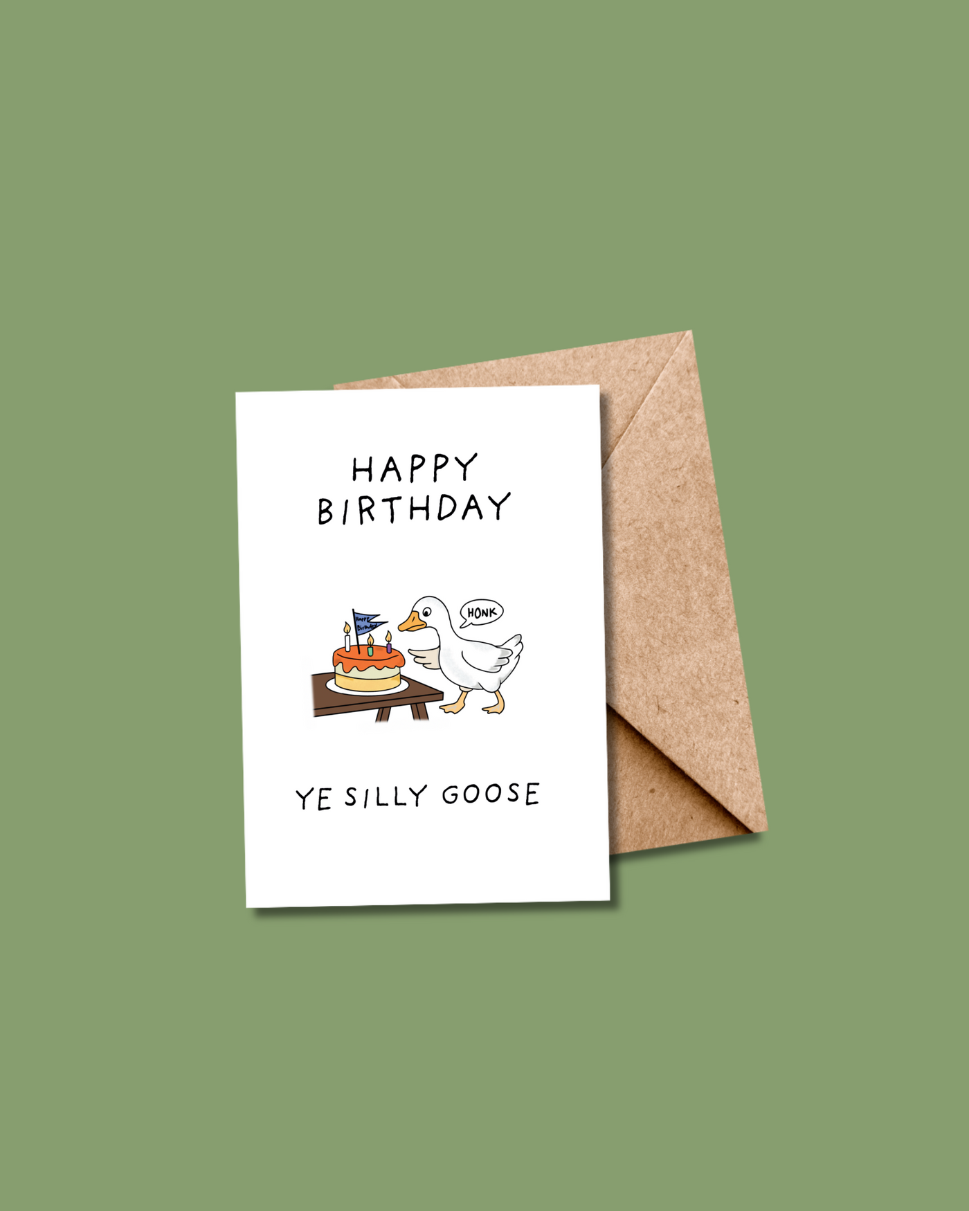 Silly Goose Birthday Card | Dearbhail Designs