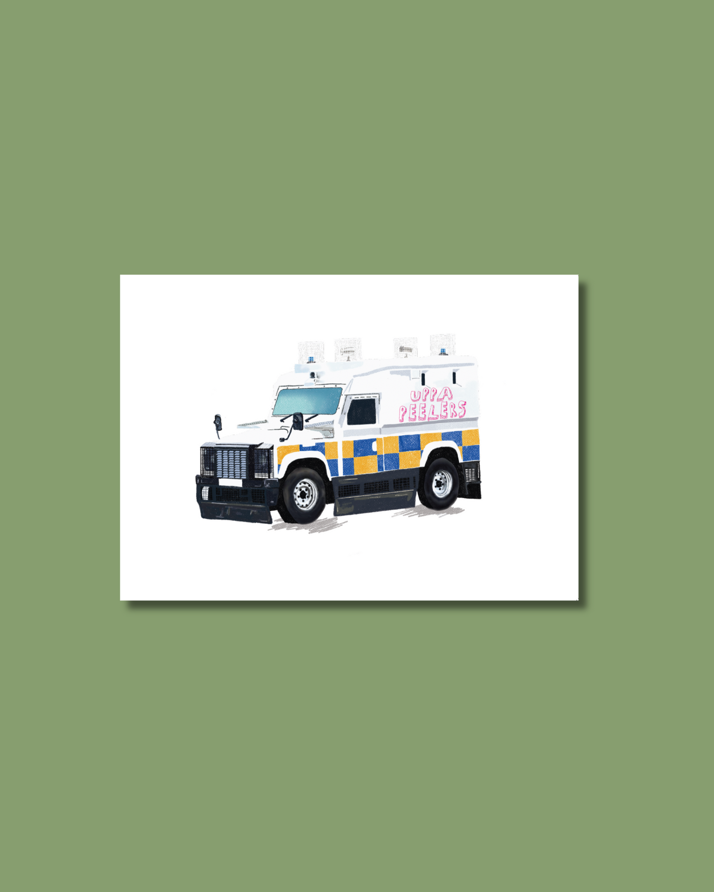 Uppa Peelers PSNI Print | Dearbhail Designs