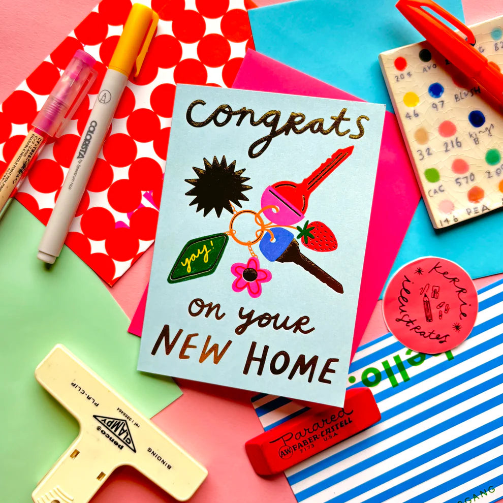 Congrats On Your New Home Card | Kerrie Illustrates