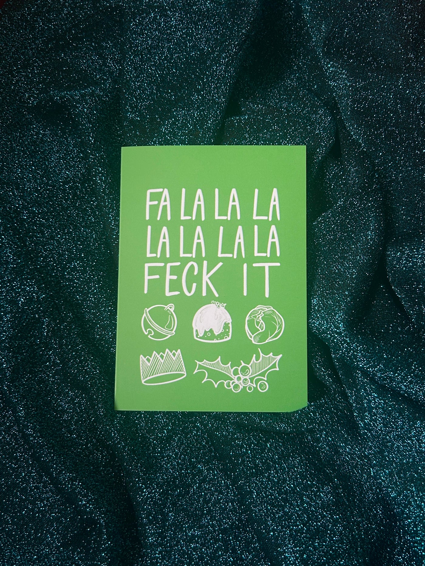 Fa La La Feck It Christmas Card | Leanne McWilliams Illustration
