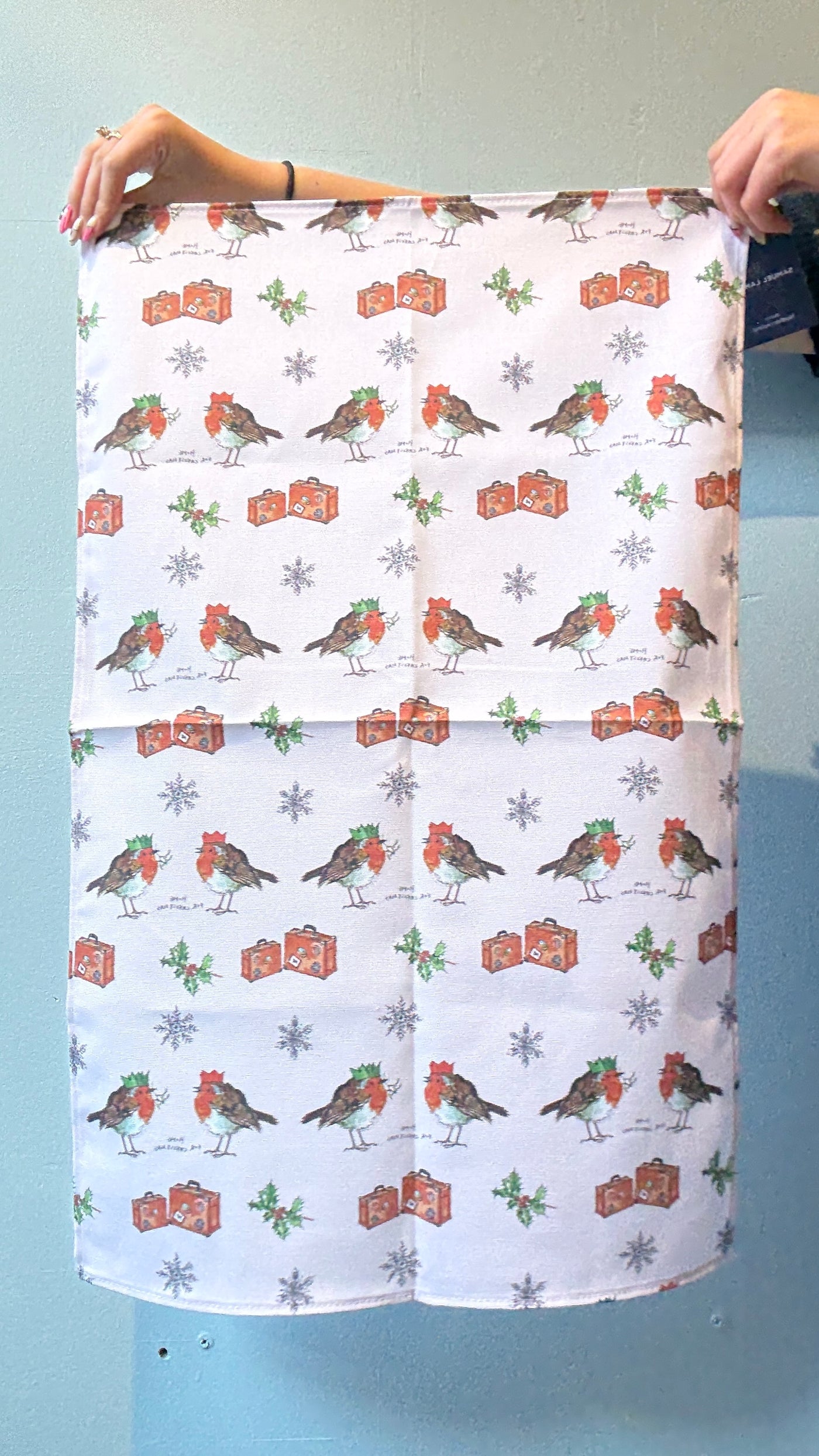 Home For Christmas Cotton Tea Towel | Samuel Lamont