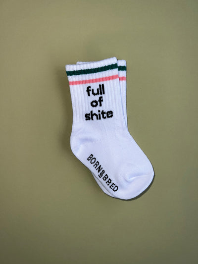Full Of Shite Baby Socks | Born & Bred