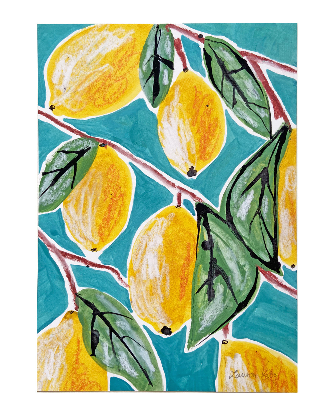 Lemons Print | Lauren Kelso Illustrator