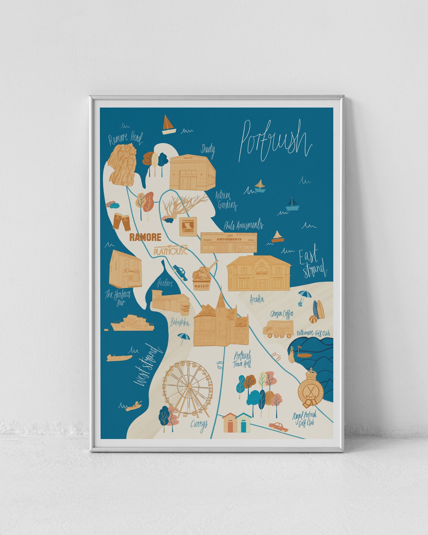 Portrush Map | DesignWithBeth