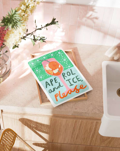 Aperol Spritz Cocktail Print | Kerrie Illustrates