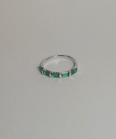 Evie Eternity Green Ring | Lines & Current