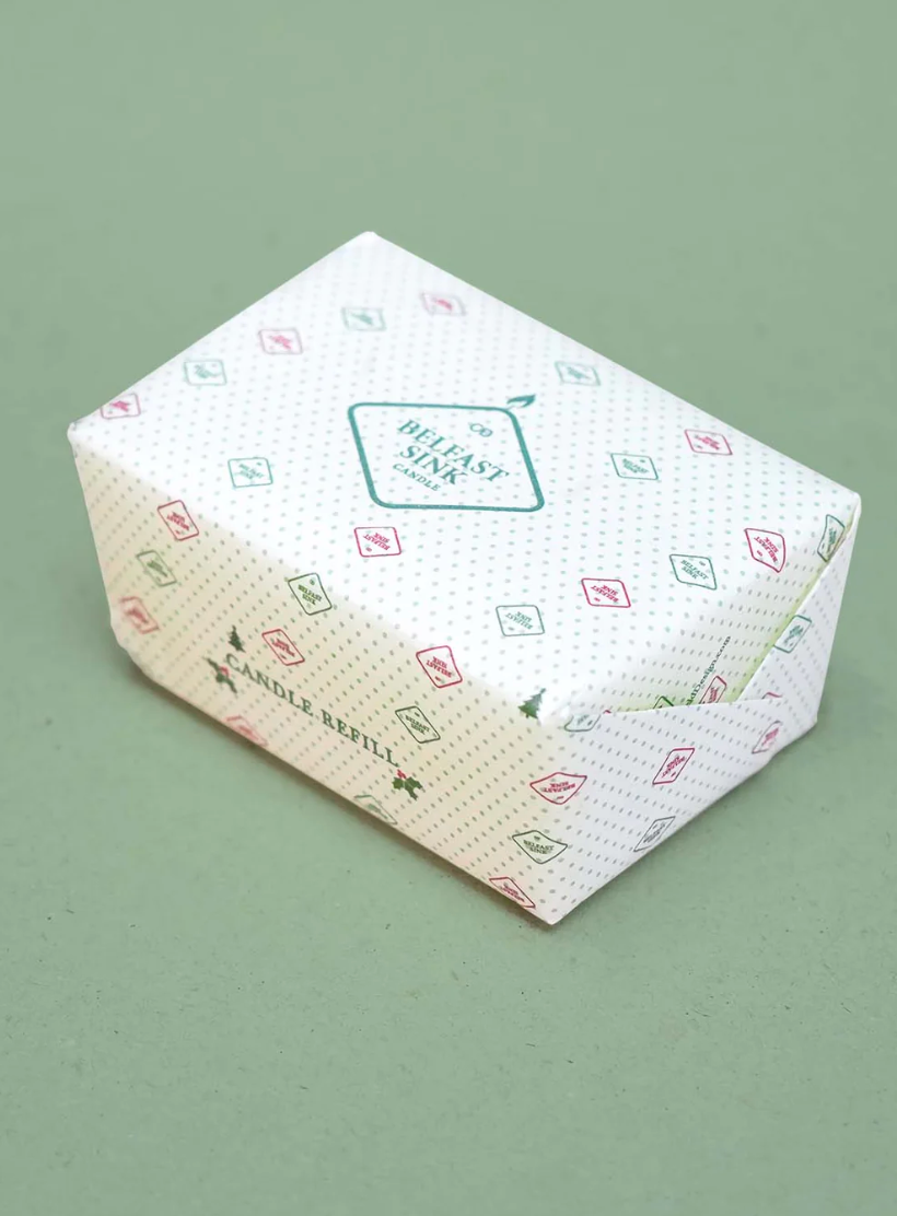 Christmas Tree | Mini Belfast Sink Candle Refill | Cowfield Design
