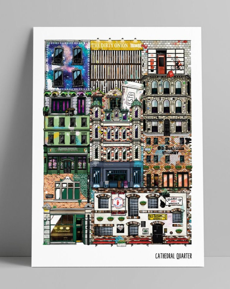 Cathedral Quarter Print | The Wee Fella