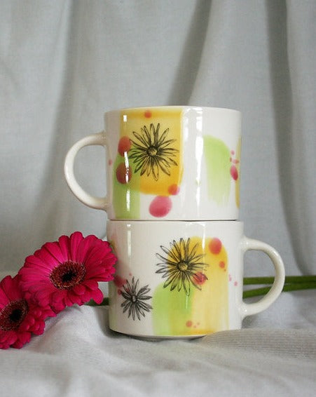 Botanical Mugs | Rachel Leary Ceramics