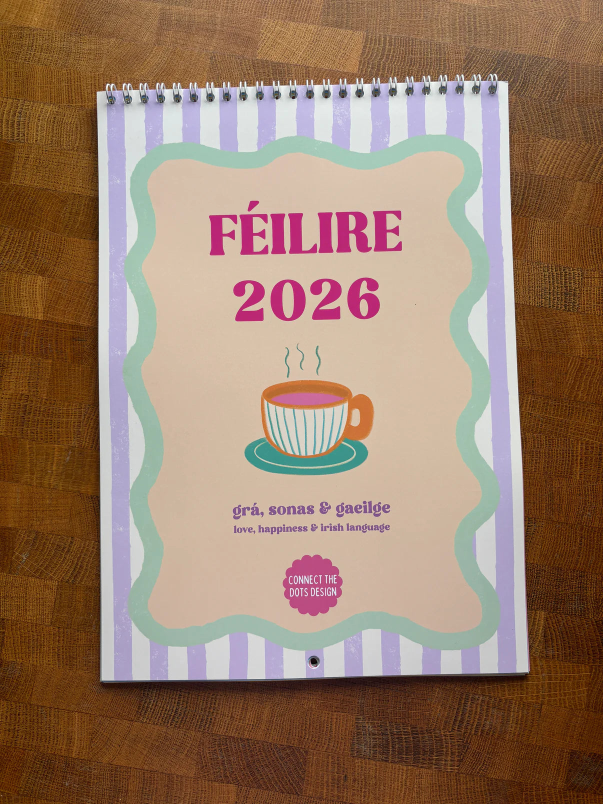 Feilire 2026 | Irish Language Calendar | Connect The Dots Design