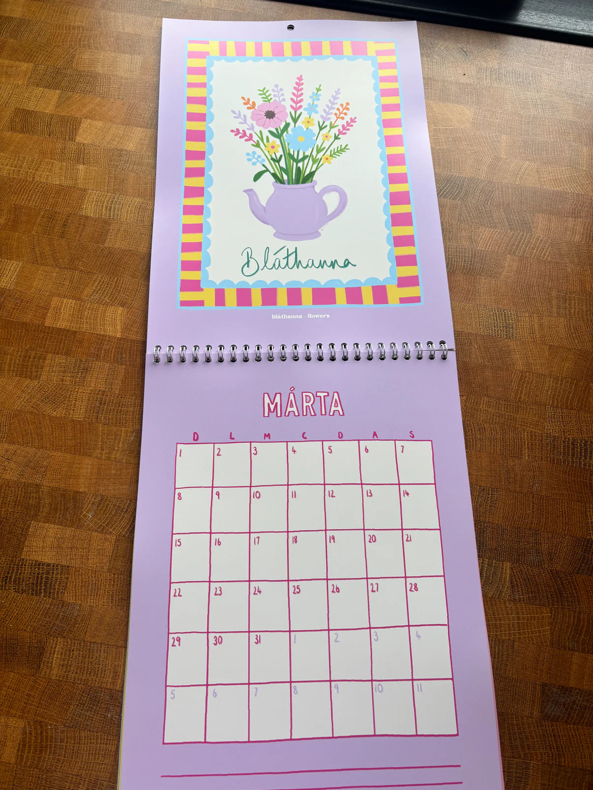 Feilire 2026 | Irish Language Calendar | Connect The Dots Design