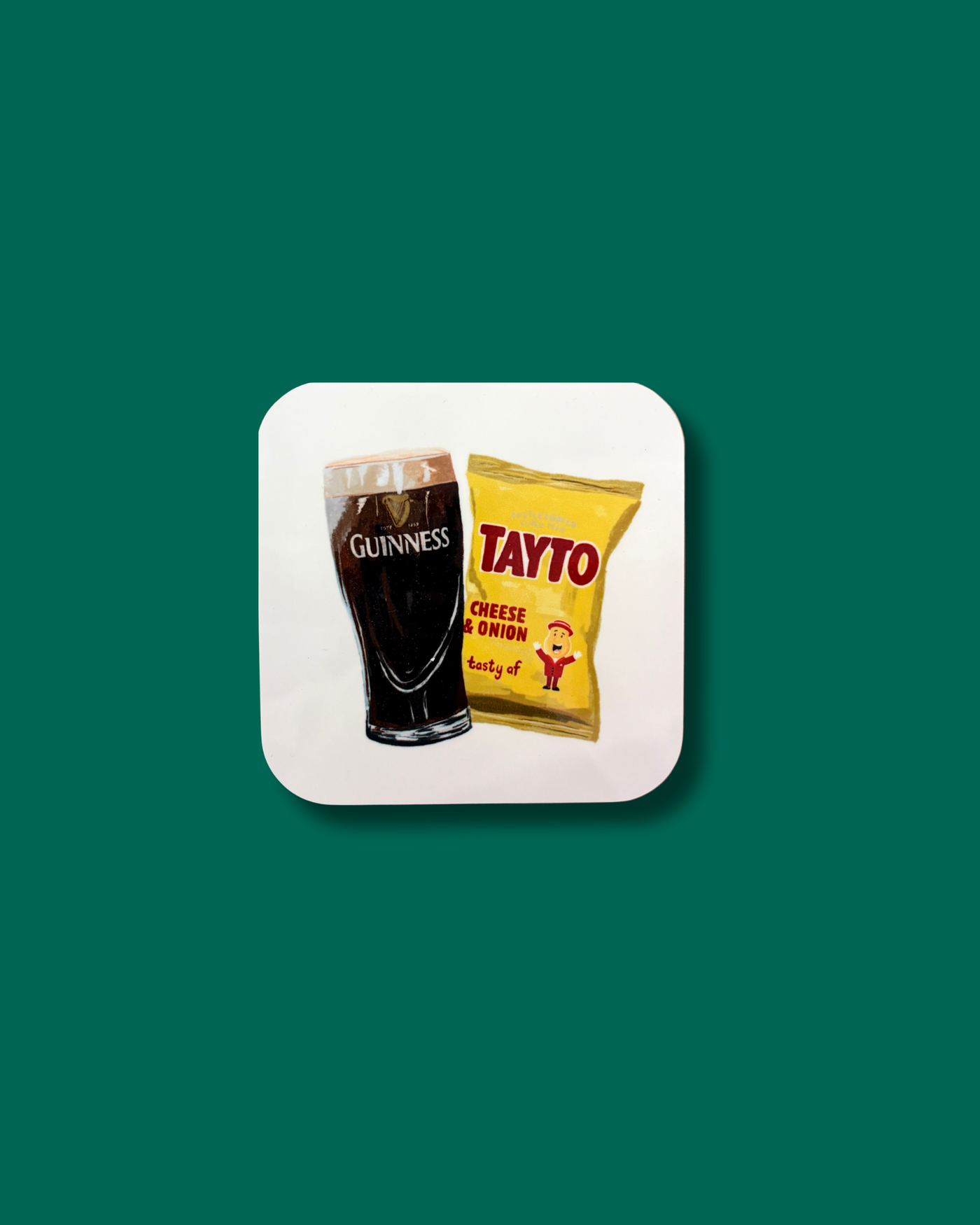 Pint & Tayto Coaster | Dearbhail Designs