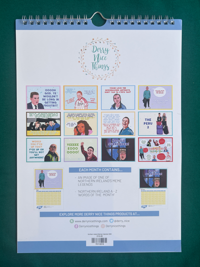 NI Meme Legends 2026 Calendar | Derry Nice Things