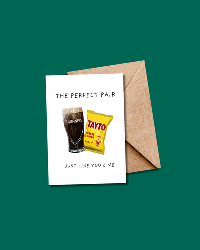 The Perfect Pair | Pint & Tayto Card | Dearbhail Designs